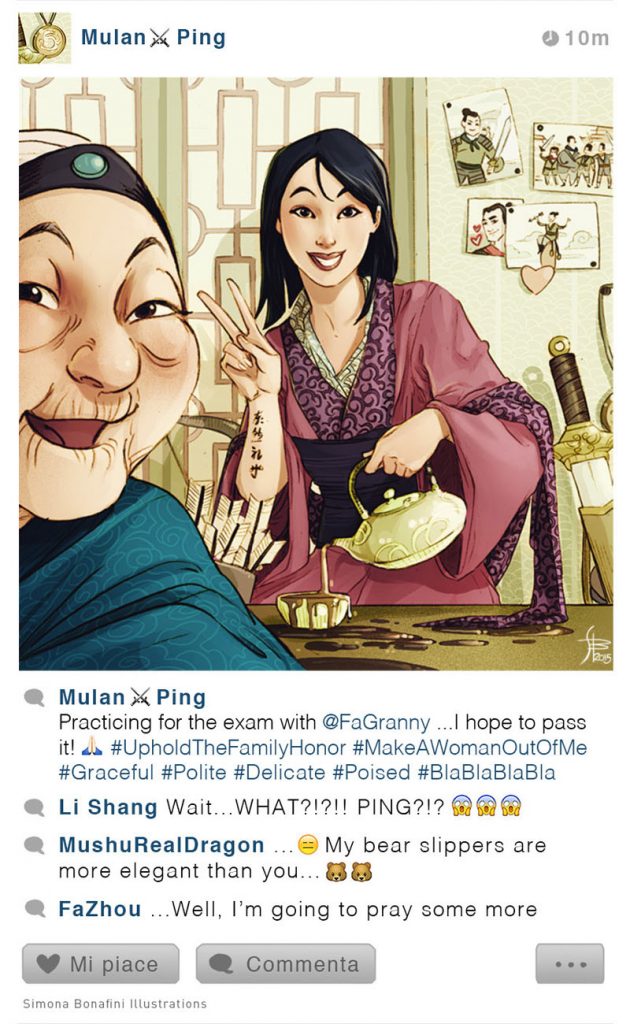 Selfie Fables: What If Disney Characters Had Instagram