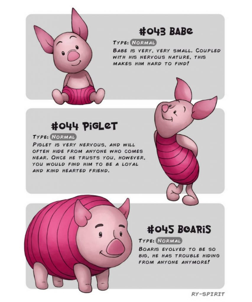 Disney Characters With Pokemon-Like Evolutions (18 Pics)