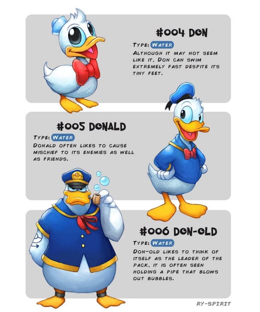 Disney Characters With Pokemon-Like Evolutions (18 Pics)
