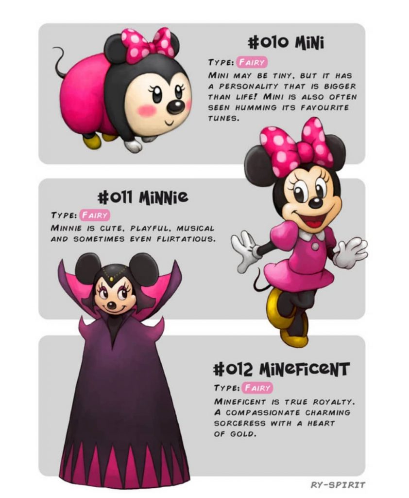 Disney Characters With Pokemon-Like Evolutions (18 Pics)