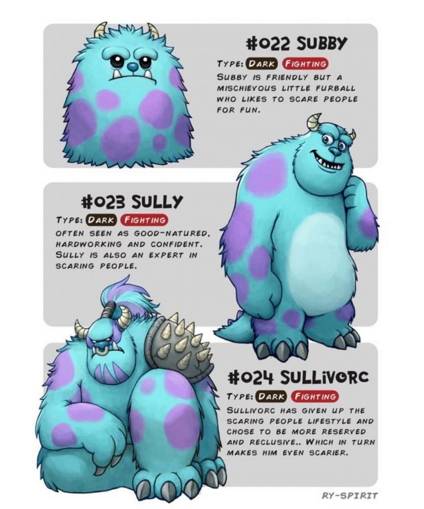 Disney Characters With Pokemon-Like Evolutions (18 Pics)