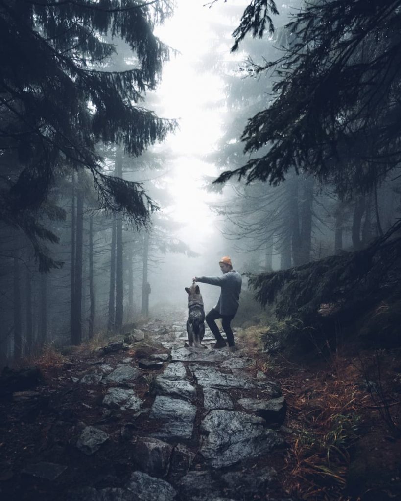 A Man And His Wolf Dog VS. Mother Nature