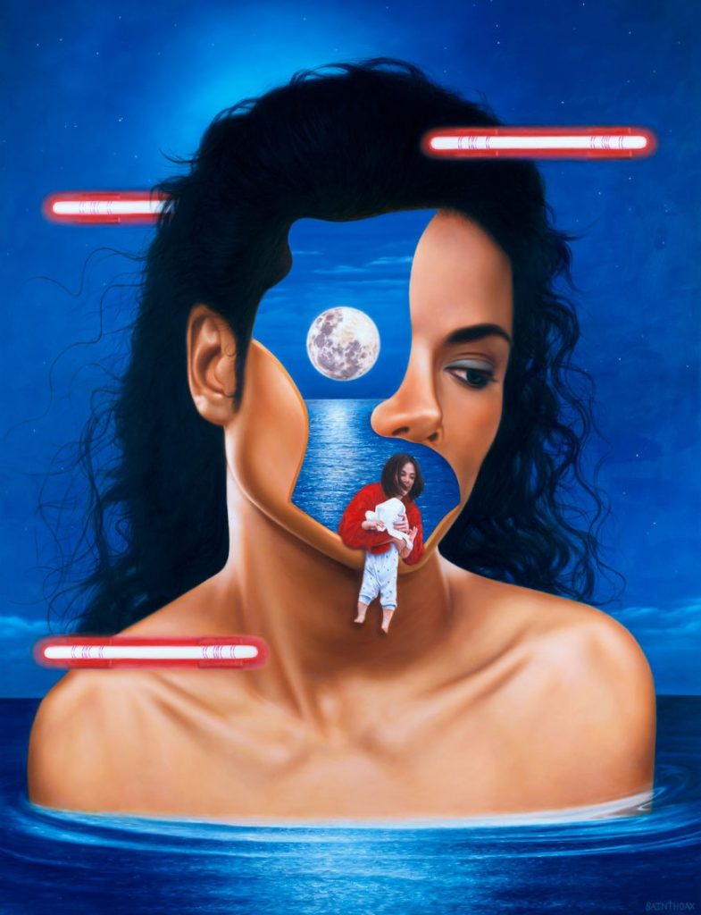 Saint Hoax Tries To Capture The Sadness of Fame With Surrealistic Oil Paintings