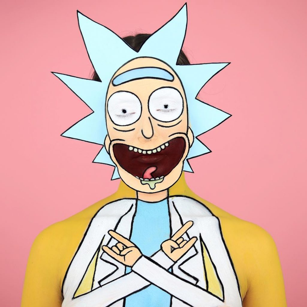 Next-Level Make-Up Artist Transforms Into Famous Cartoon Characters (20 Pictures)