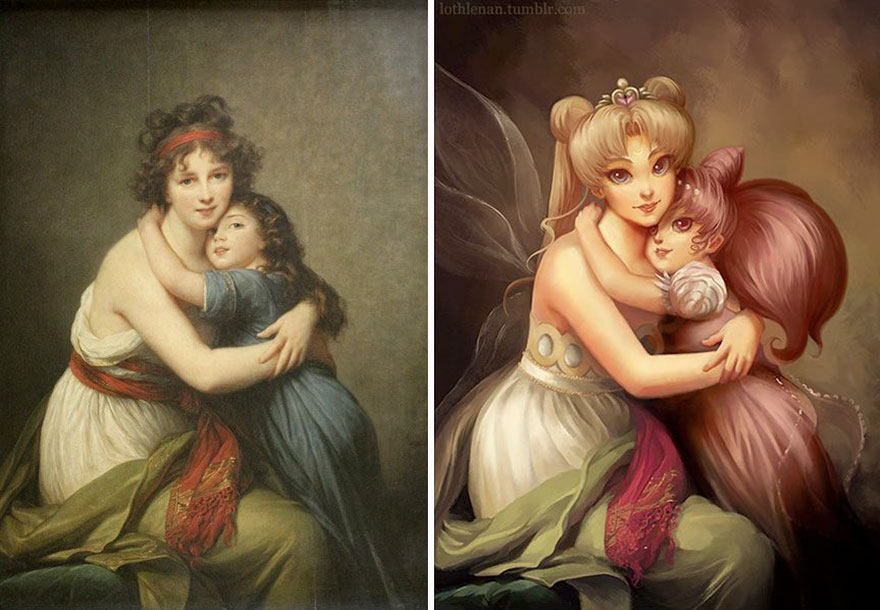 Artist Turns Classical Works Of Art Into Geeky Paintings With Pop Culture Characters