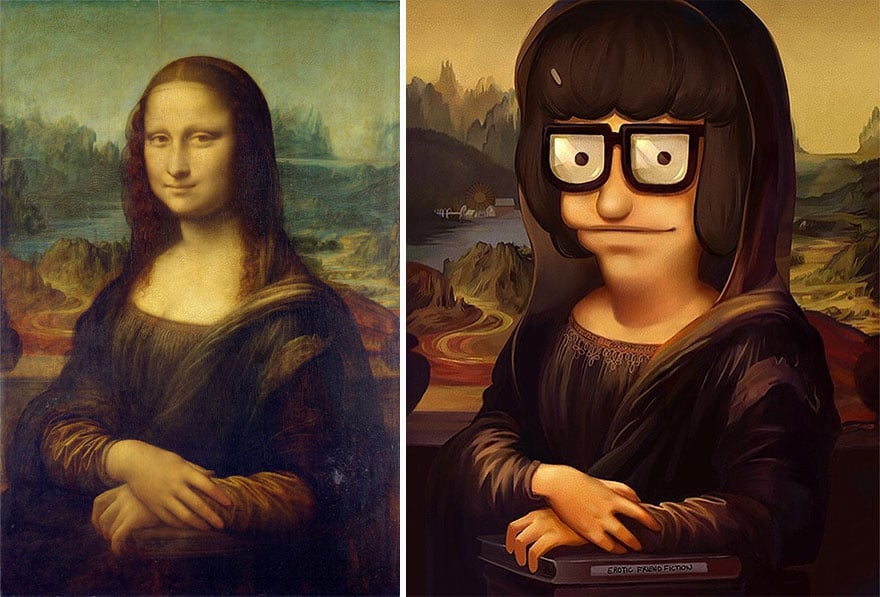 ≡ Artist Turns Classical Works Of Art Into Geeky Paintings With Pop