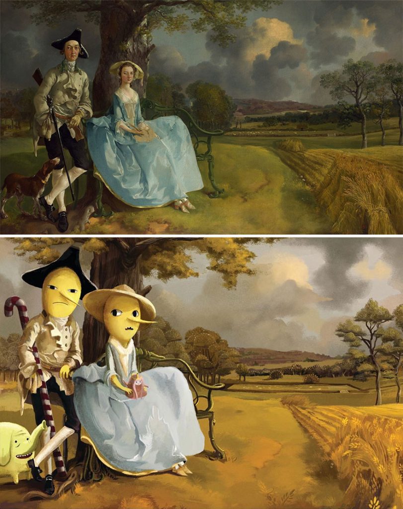 Artist Turns Classical Works Of Art Into Geeky Paintings With Pop Culture Characters