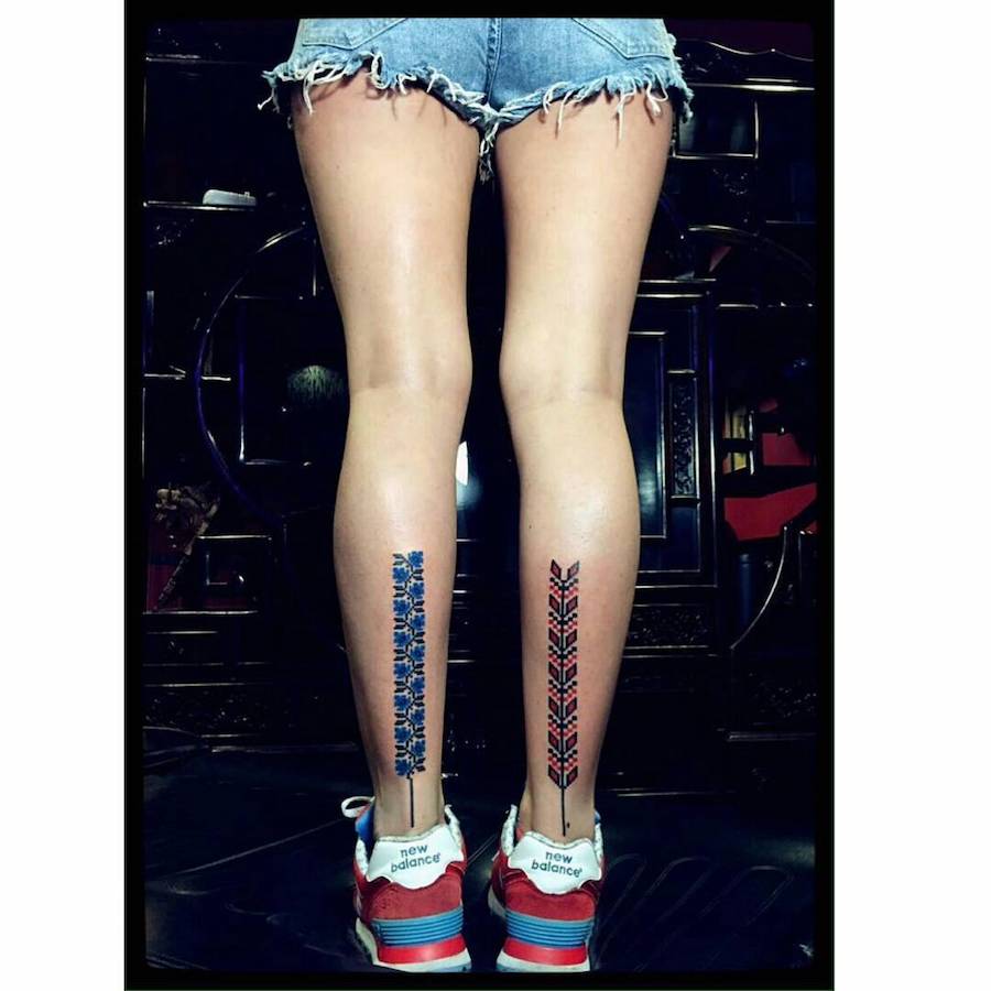 Embroidery Tattoos are a THING now!