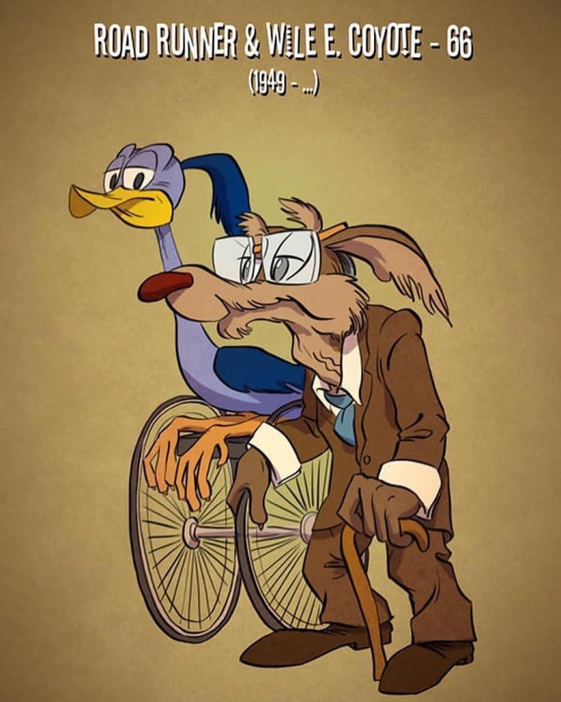 Disney And Looney Tunes Characters Depicted As Their True Age Is Somewhat Eerie