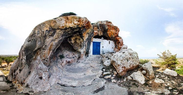 Agioi Saranta, Protaras, Cyprus exterior | 17 Astonishingly Beautiful Cave Churches Around The World | Brain Berries