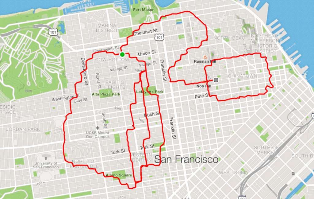 San-Francisco Runner Creates Art Just By Jogging Around
