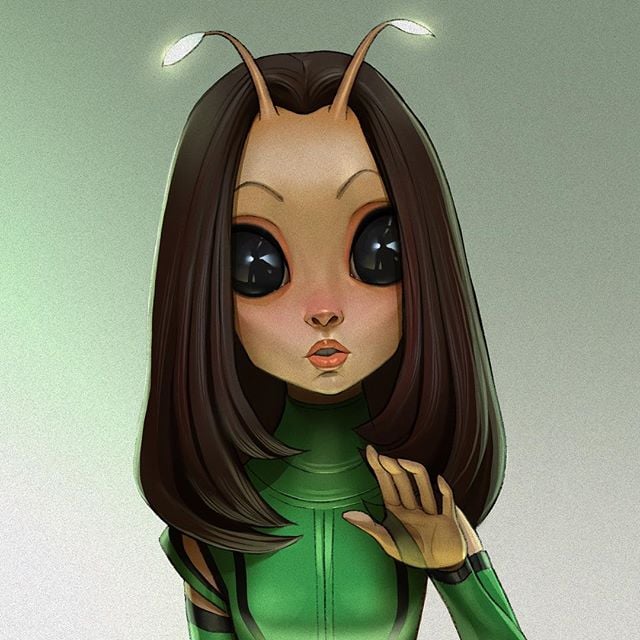 Mantis  | 23 Marvel Heroes Raimagined by Xi Ding | Brain Berries