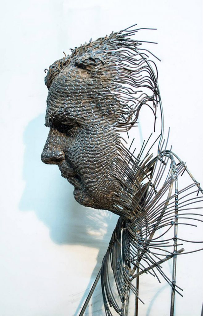 Romanian Artist Is Welding Metal Wires Into The Faces Of Historical Figures #9 | ZestRadar