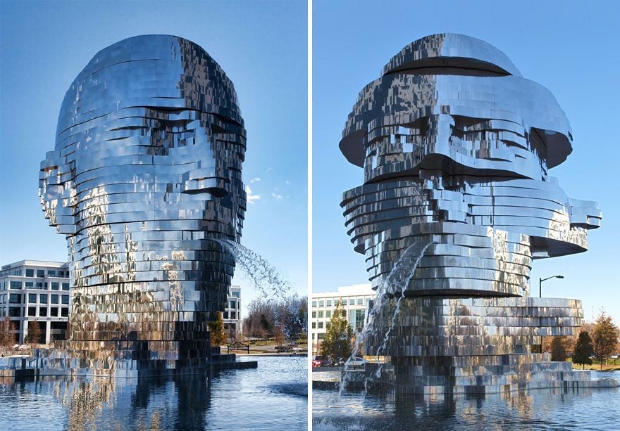 MetaLmorphosis Fountain | 10 Largest Art Installations | Brain Berries