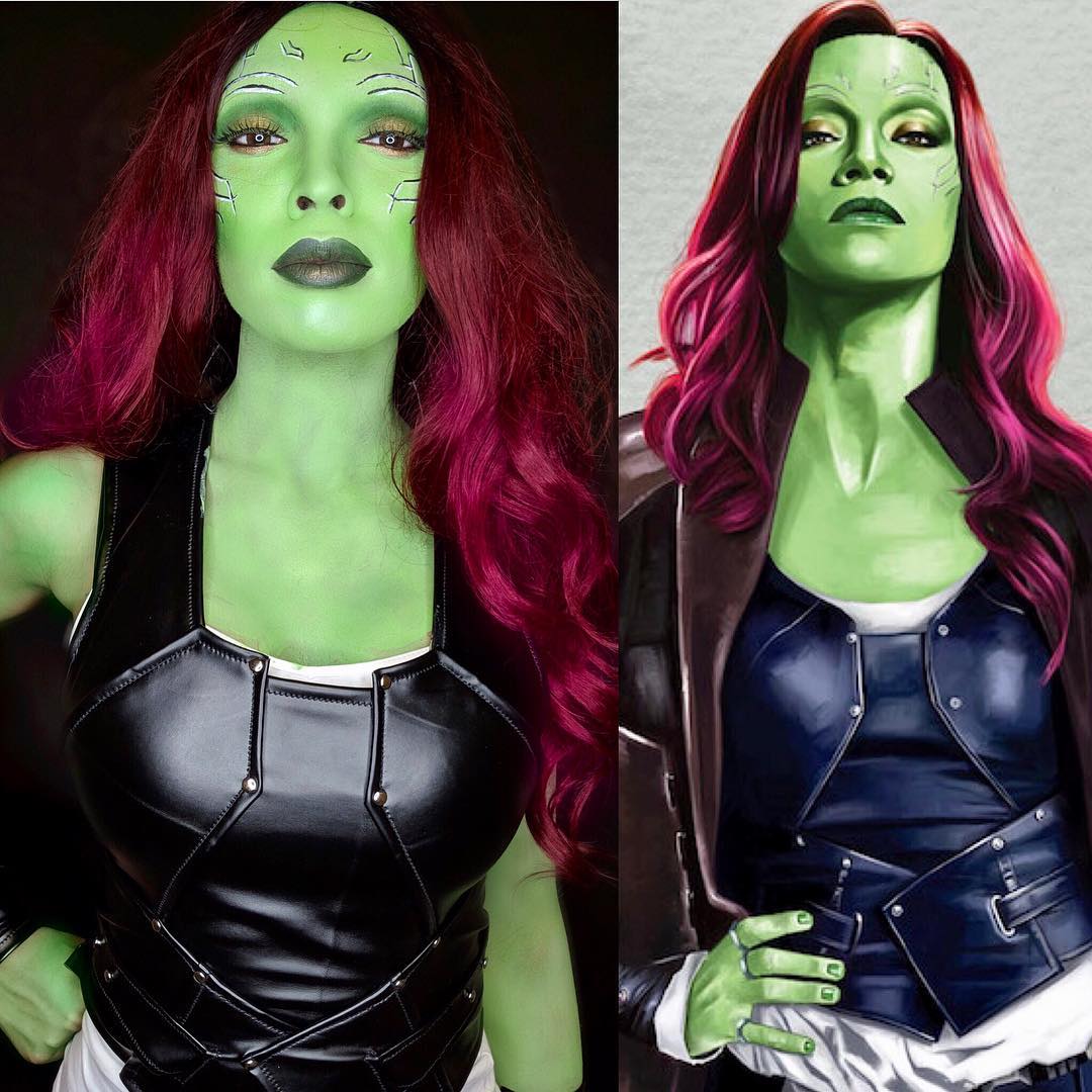 Gamora | 15 Astounding Cosplay Transformations of CutiePieSensei | Brain Berries