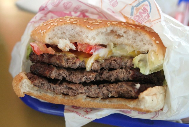 Triple Whopper with Cheese from Burger King | 10 Foods That Are Guaranteed To Make You Happy | Brain Berries