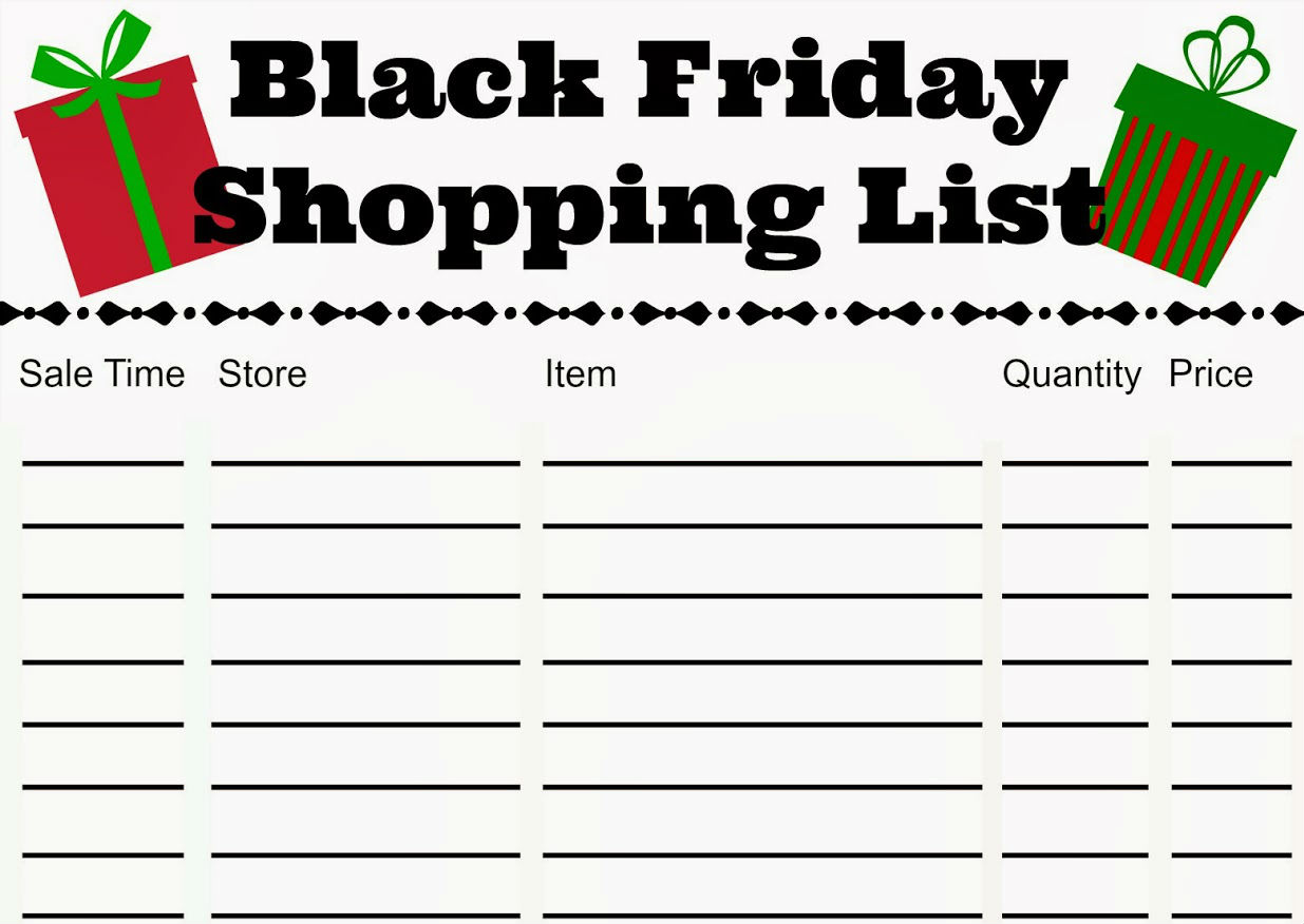 Prepare the list | 6 Simple Steps To Survive Black Friday | BrainBerries