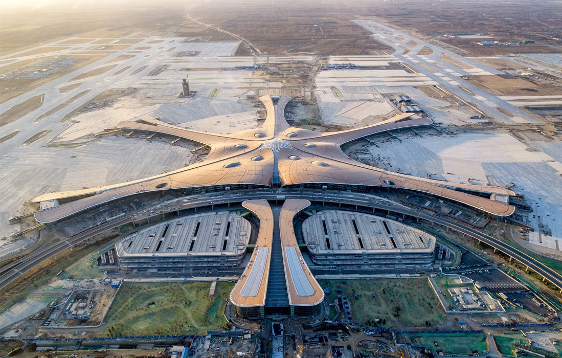 Международный аэропорт Пекин Дасин, Китай | Космические работы самой известной женщины-архитектора Захи Хадид | Brain Berries