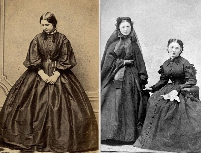 The horrendous mourning fashion | 7 Bizarre Victorian Fashion Trends We're Glad Are Gone Now | Zestradar