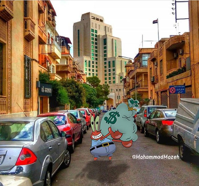 Mr. Krabs | Artist Puts Famous Cartoon Characters Into Real Life Setting, And It’s Breathtaking | Zestradar