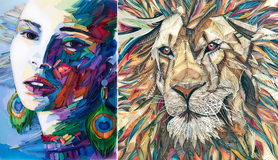 Artist Reveals The Secrets Of Her 'Painting With Paper' Technique And We Are Seriously Impressed | Zestradar