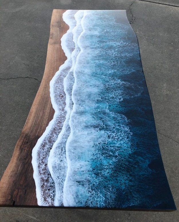 This Ocean Wave Resin Table Is The Thing You Need In Your Life