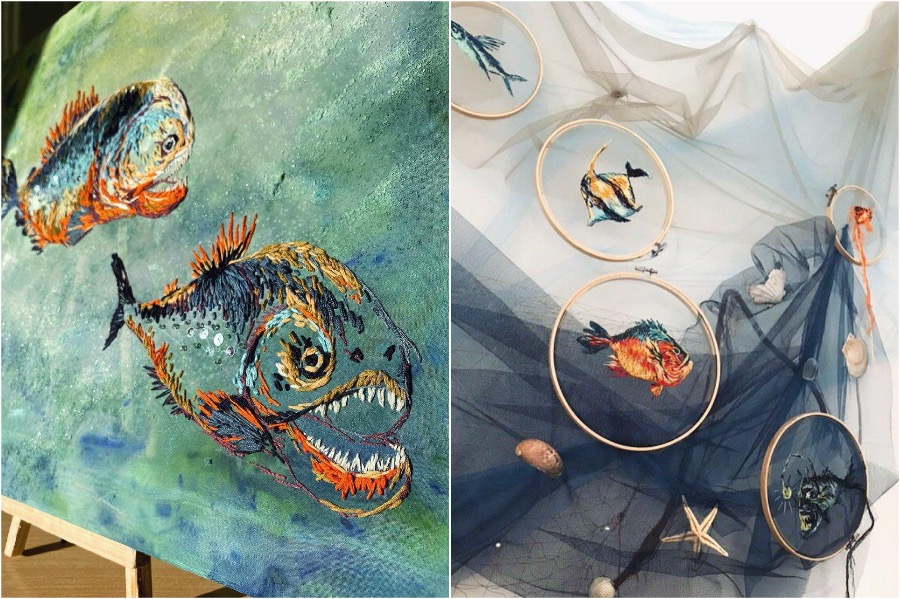 Boundary Breaking Jellyfish Embroidery #6 | Zestradar