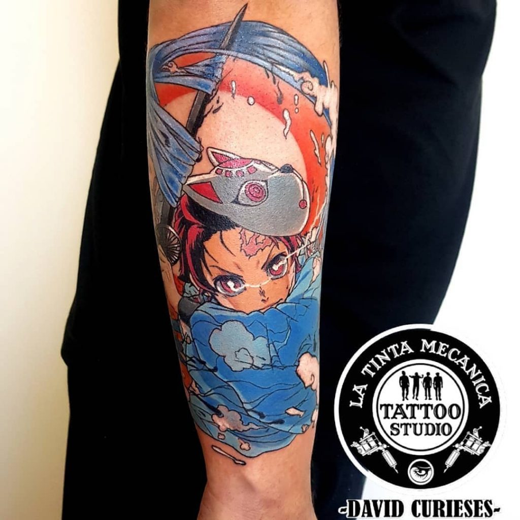 Stunning Anime Tattoos by David Curieses