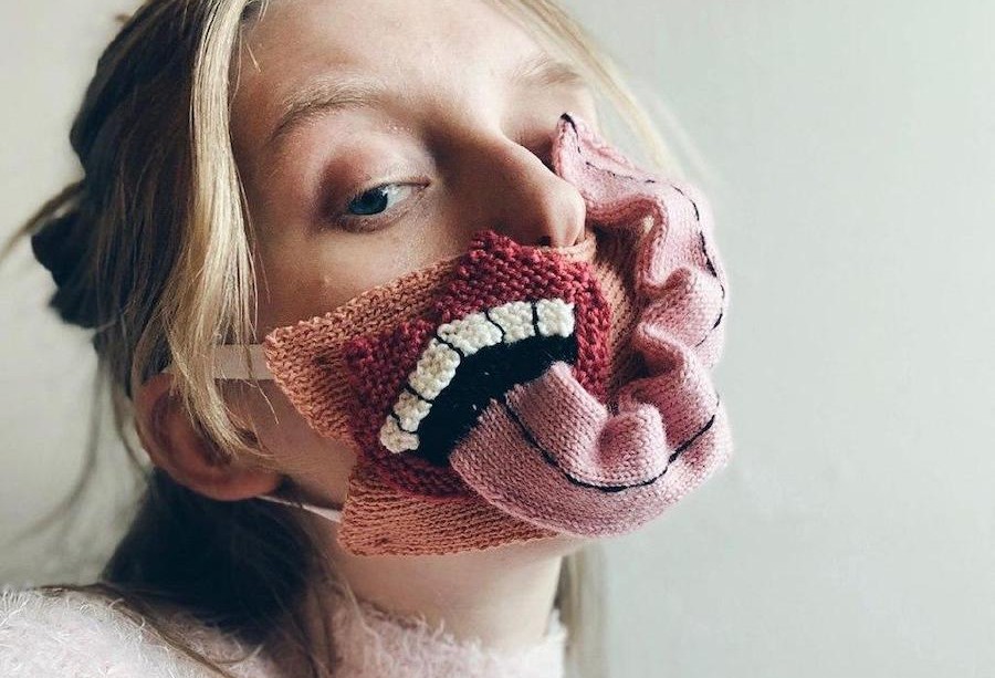 Unique Knitted Face Masks By An Artist From Iceland | Zestradar