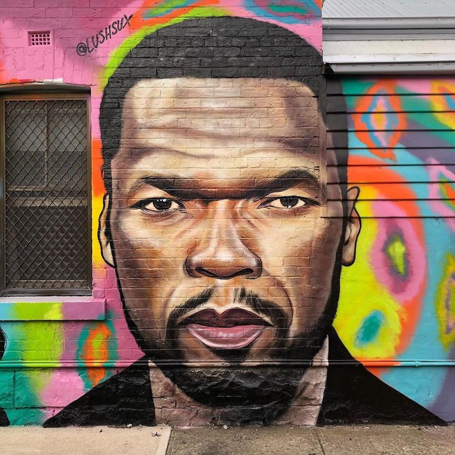 Artist Behind Hilarious 50 Cent Murals Got Attacked
