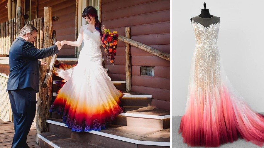 Artist Starts A Business Creating Unique Colorful Wedding Gowns | Zestradar