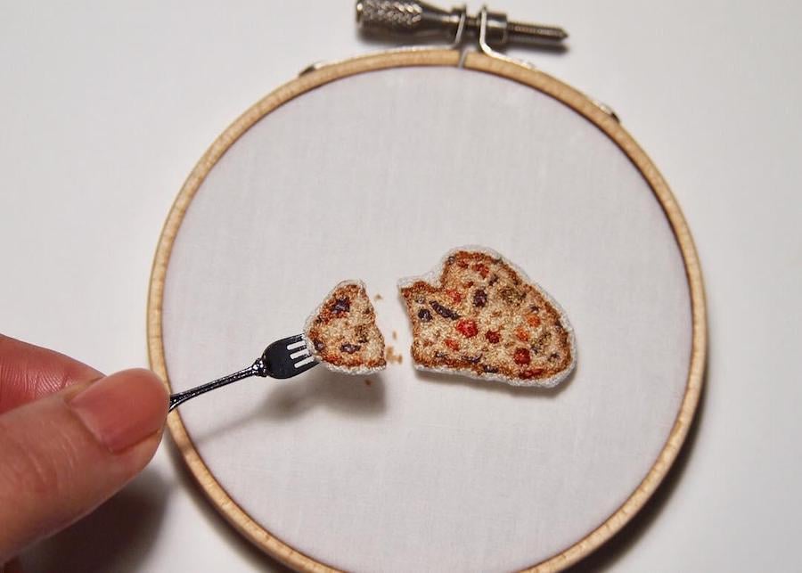 Realistic Food Embroidery That’ll Make You Salivate #10 | Brain Berries