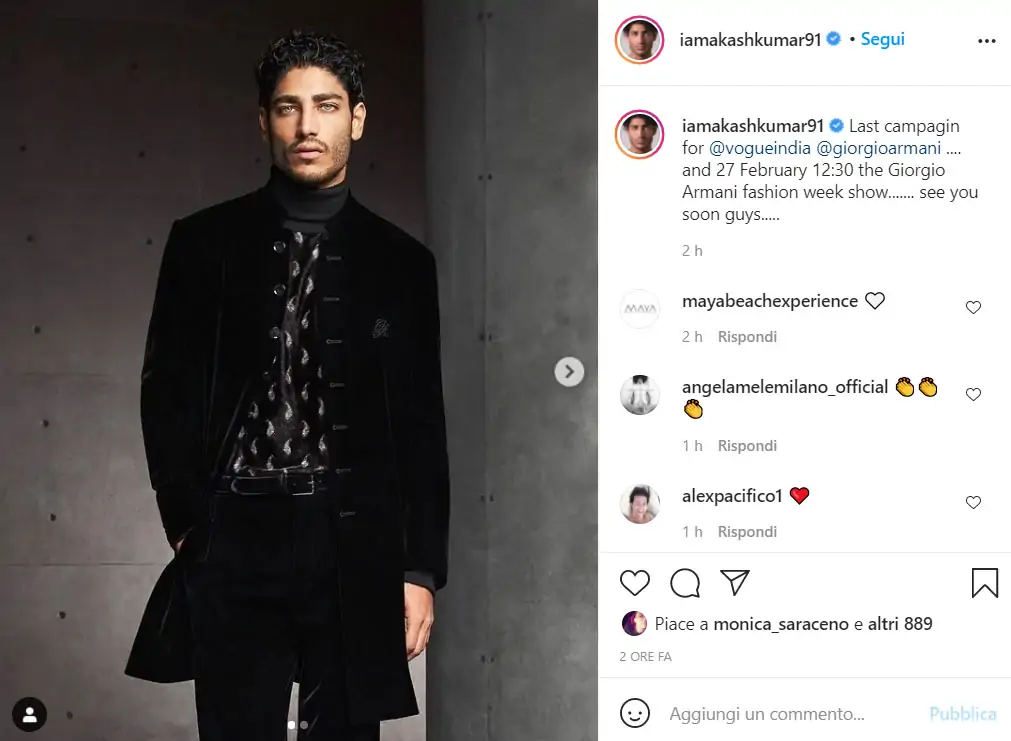 Akash Kumar, chi è il modello dagli occhi di ghiaccio?