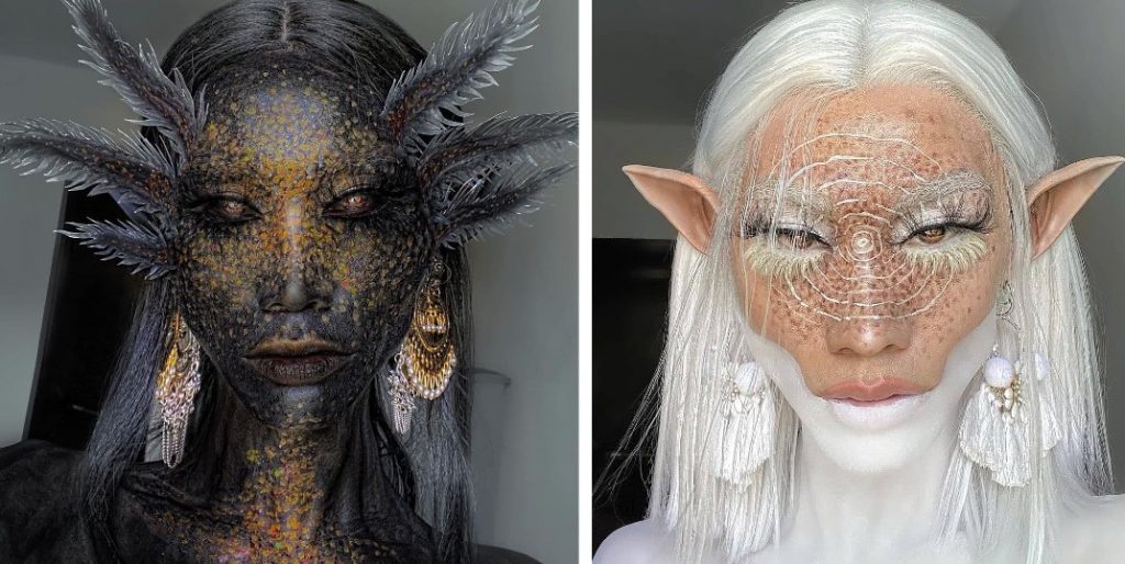 Fantastical Makeup Looks That Are A Mix Of Beauty And Creepiness