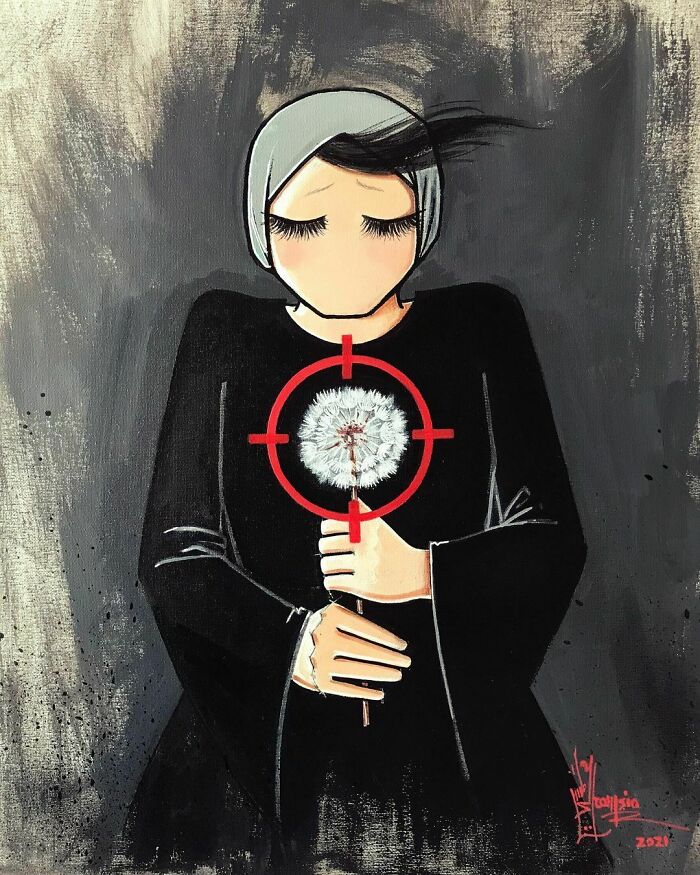 #7 | Heartbreaking Works by First Female Afghan Street Artist Shamsia Hassani | Zestradar