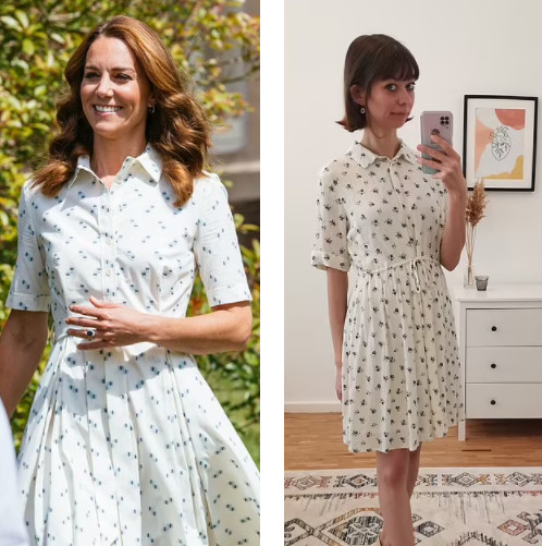 Anna Reichel replica il look reale di Kate Middleton in versione low cost