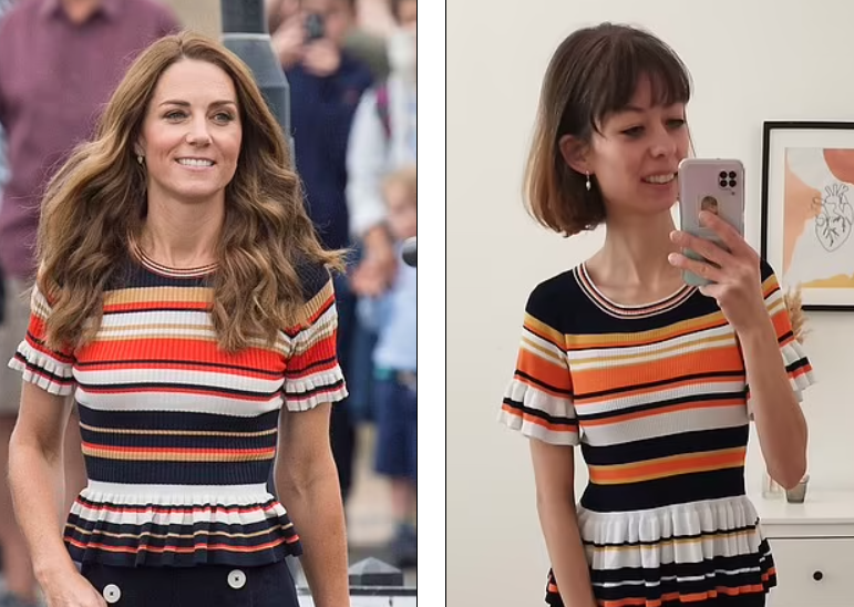 Anna Reichel replica il look reale di Kate Middleton in versione low cost