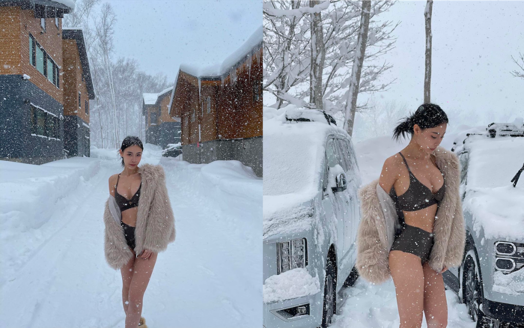 Giữa thời tiết lạnh tái, nhiều người đẹp thế giới vẫn theo trend mặc bikini! 